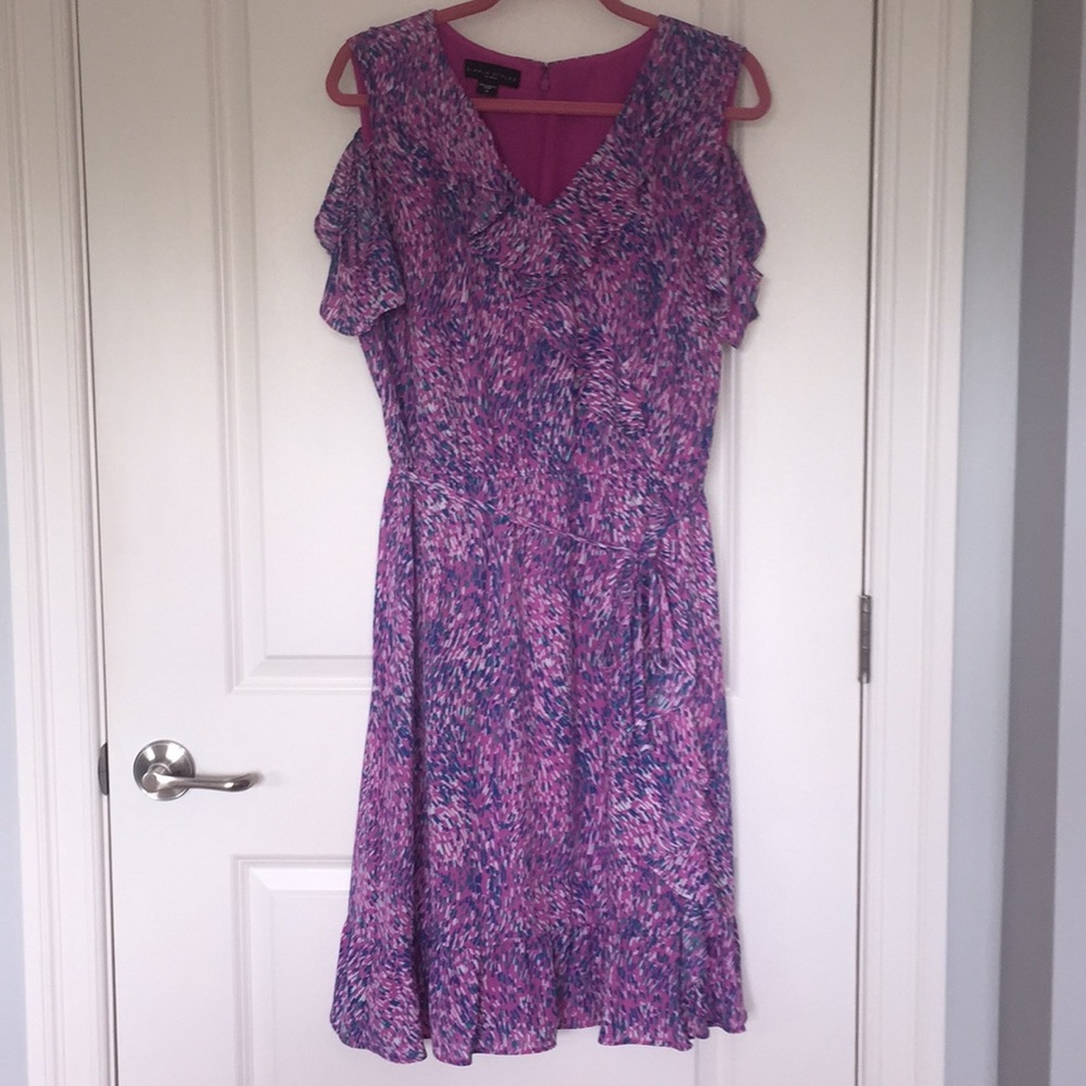 Simply Styled A-Line Ruffle Dress - Abstract - Picture 3 of 10